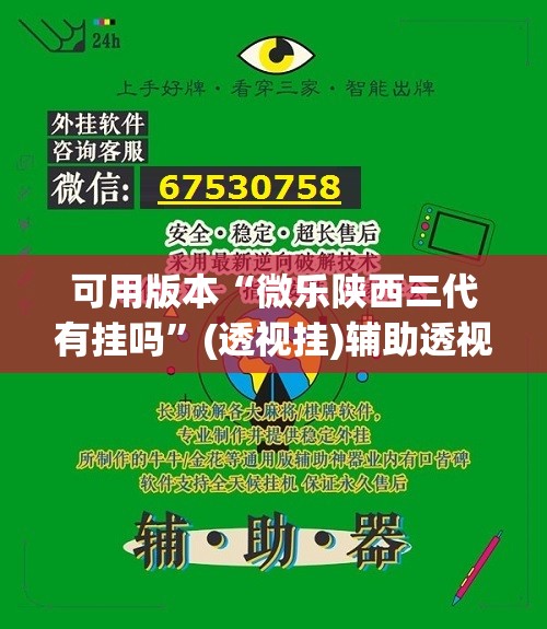 可用版本“微乐陕西三代有挂吗	”(透视挂)辅助透视教程