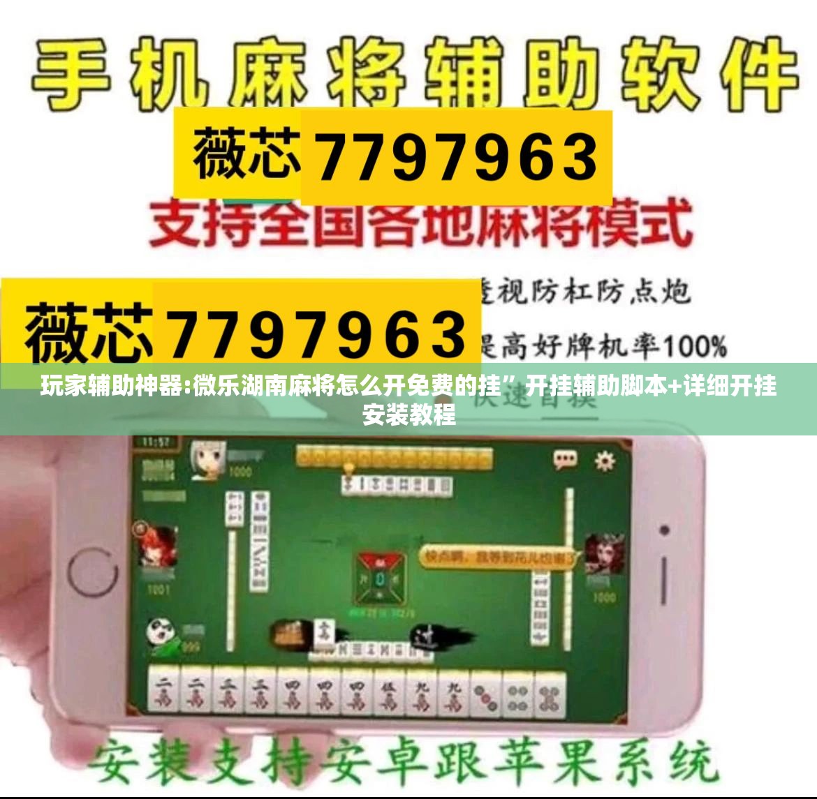 玩家辅助神器:微乐湖南麻将怎么开免费的挂”开挂辅助脚本+详细开挂安装教程