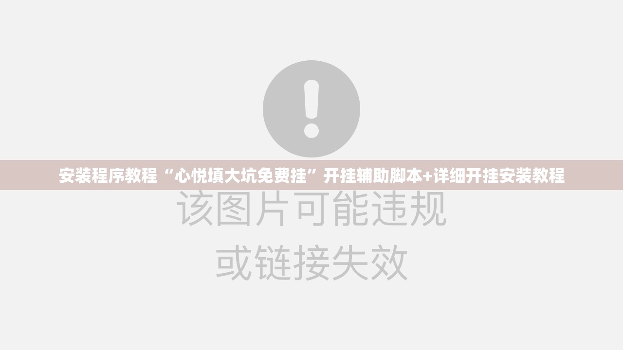 安装程序教程“心悦填大坑免费挂”开挂辅助脚本+详细开挂安装教程