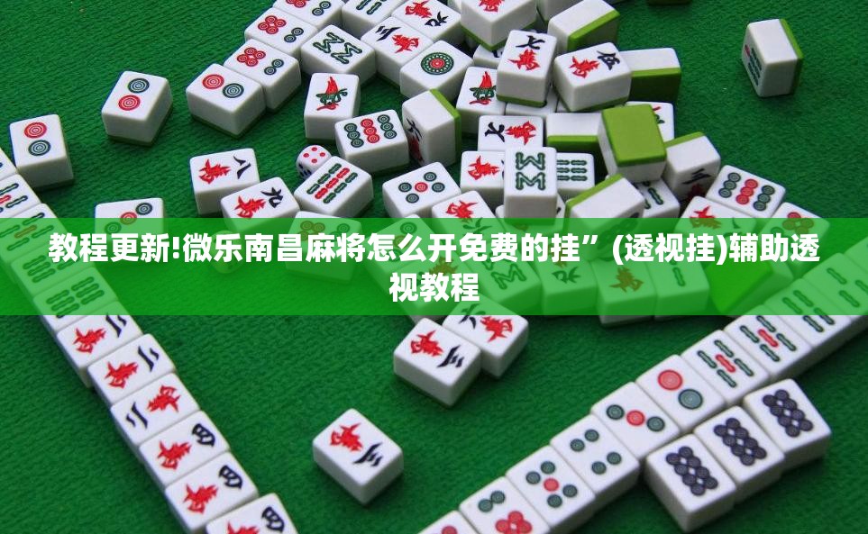 教程更新!微乐南昌麻将怎么开免费的挂”(透视挂)辅助透视教程