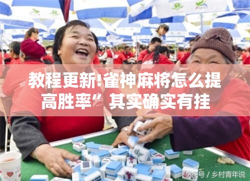 教程更新!雀神麻将怎么提高胜率”其实确实有挂