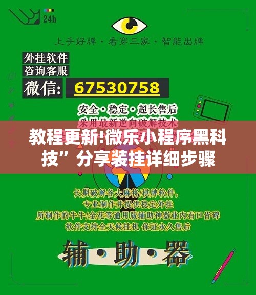 教程更新!微乐小程序黑科技”分享装挂详细步骤