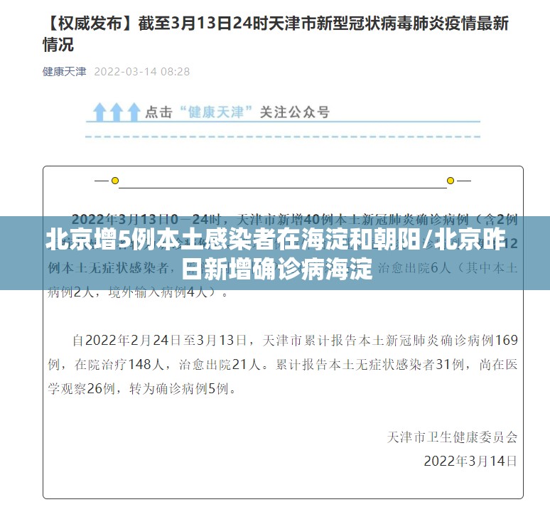 北京增5例本土感染者在海淀和朝阳/北京昨日新增确诊病海淀