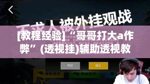[教程经验]“哥哥打大a作弊”(透视挂)辅助透视教程