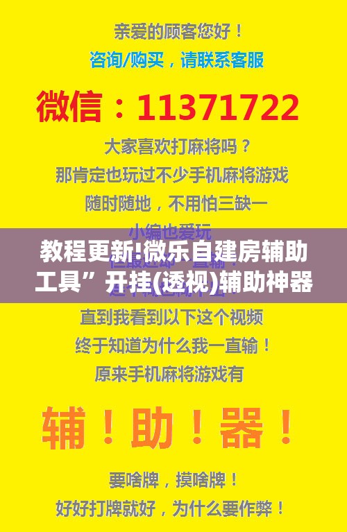 教程更新!微乐自建房辅助工具	”开挂(透视)辅助神器