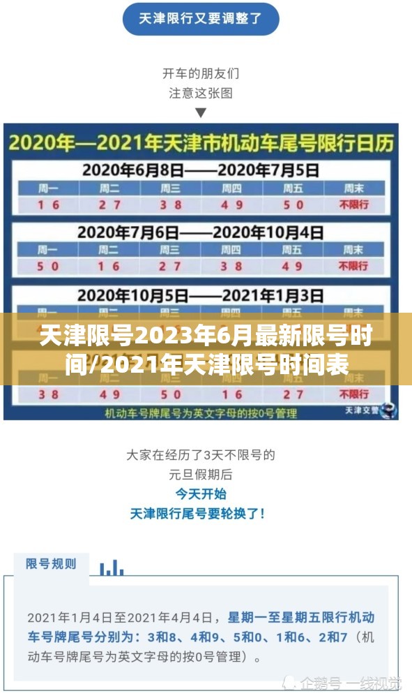 天津限号2023年6月最新限号时间/2021年天津限号时间表 天津限号2023年6月最新限号时间/2021年天津限号时间表