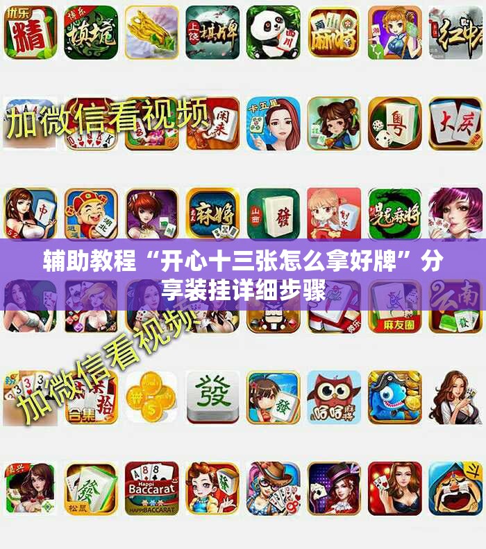 辅助教程“开心十三张怎么拿好牌”分享装挂详细步骤