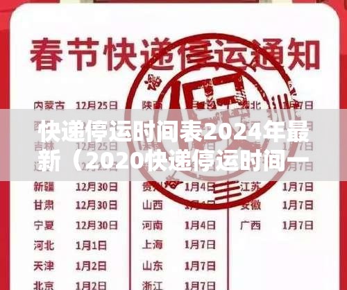 快递停运时间表2024年最新（2020快递停运时间一览表）