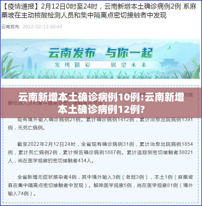 云南新增本土确诊病例10例:云南新增本土确诊病例12例? 云南新增本土确诊病例10例:云南新增本土确诊病例12例?