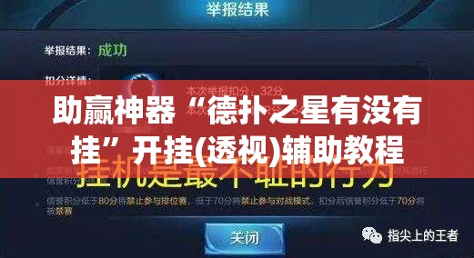 助赢神器“德扑之星有没有挂”开挂(透视)辅助教程