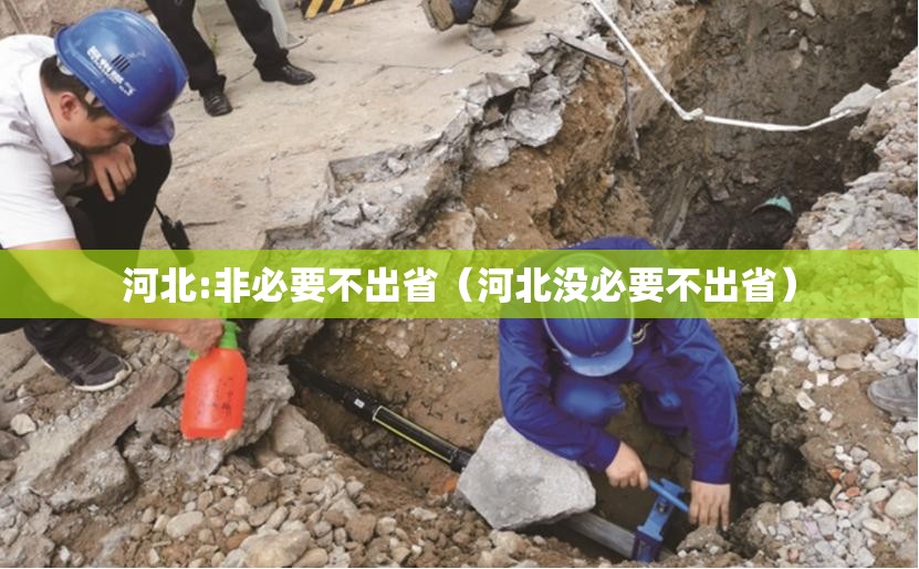 河北:非必要不出省(河北没必要不出省) 河北:非必要不出省(河北没必要不出省)