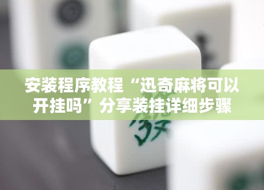 安装程序教程“迅奇麻将可以开挂吗”分享装挂详细步骤