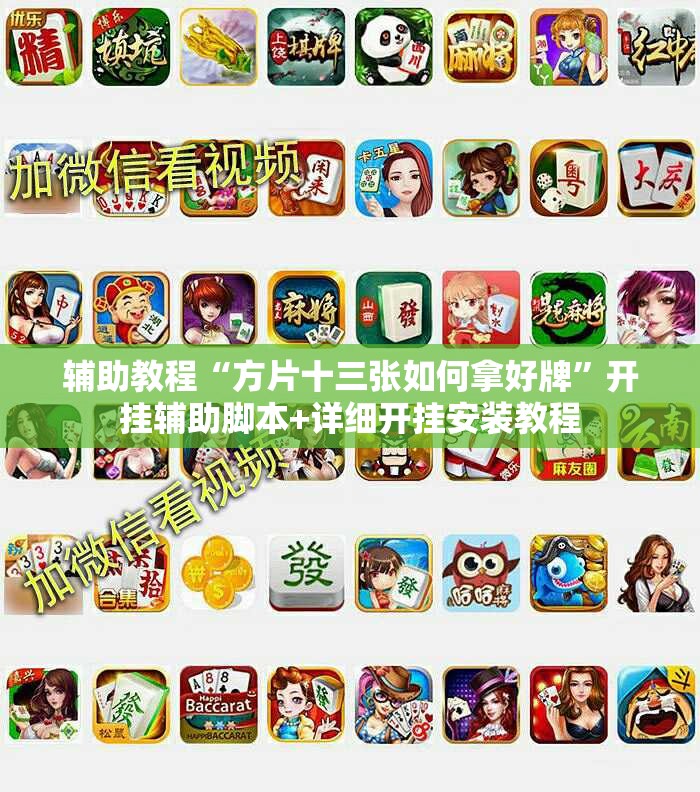 辅助教程“方片十三张如何拿好牌”开挂辅助脚本+详细开挂安装教程