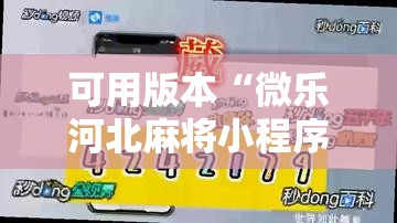 可用版本“微乐河北麻将小程序万能挂免费版	”其实确实有挂