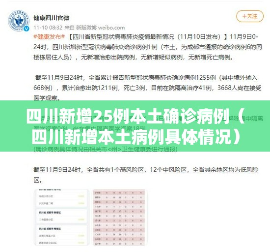 四川新增25例本土确诊病例(四川新增本土病例具体情况) 四川新增25例本土确诊病例(四川新增本土病例具体情况)