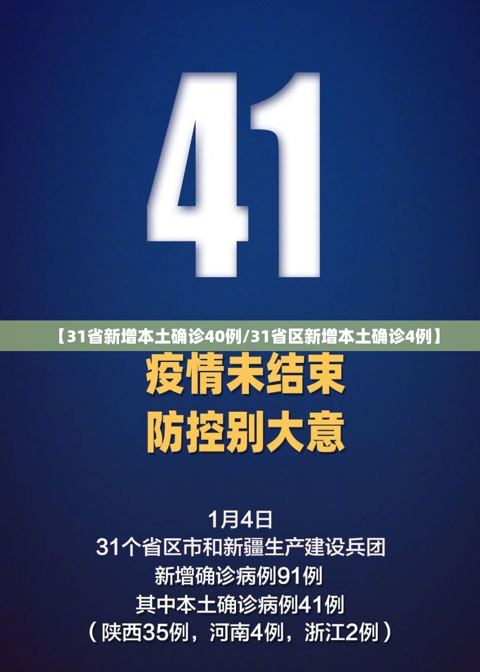 【31省新增本土确诊40例/31省区新增本土确诊4例】