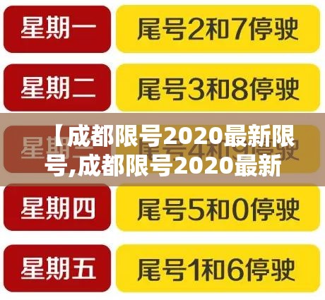 【成都限号2020最新限号,成都限号2020最新限号12月几点到几点】 【成都限号2020最新限号,成都限号2020最新限号12月几点到几点】