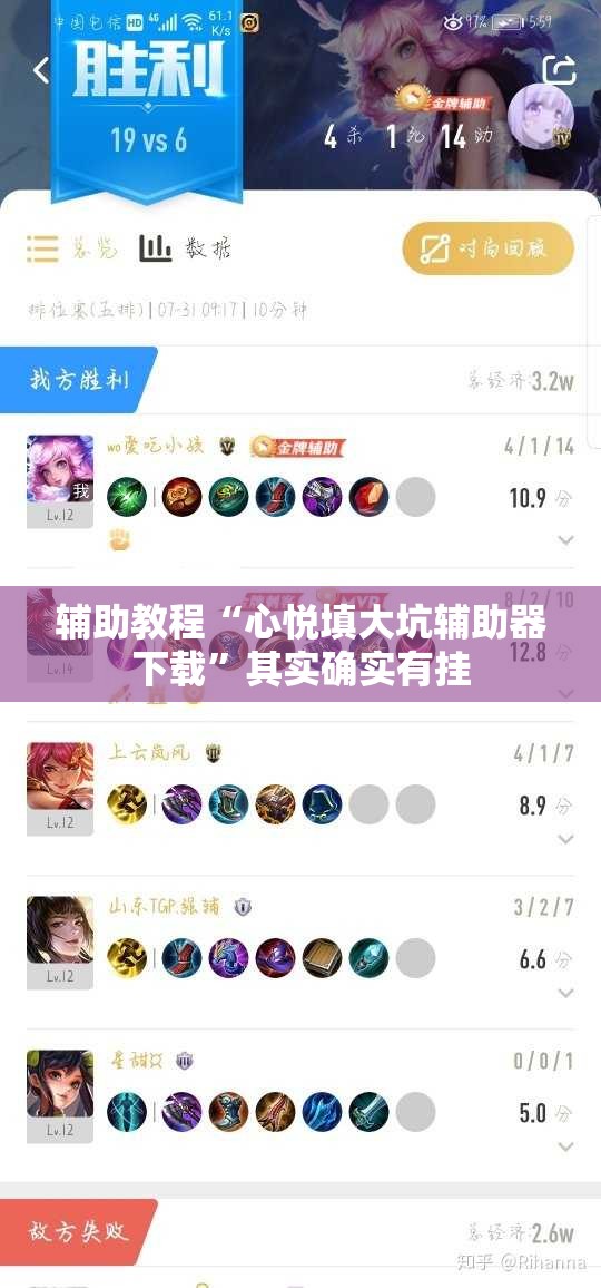 辅助教程“心悦填大坑辅助器下载”其实确实有挂