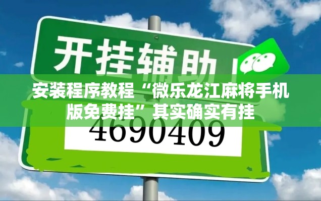 安装程序教程“微乐龙江麻将手机版免费挂”其实确实有挂
