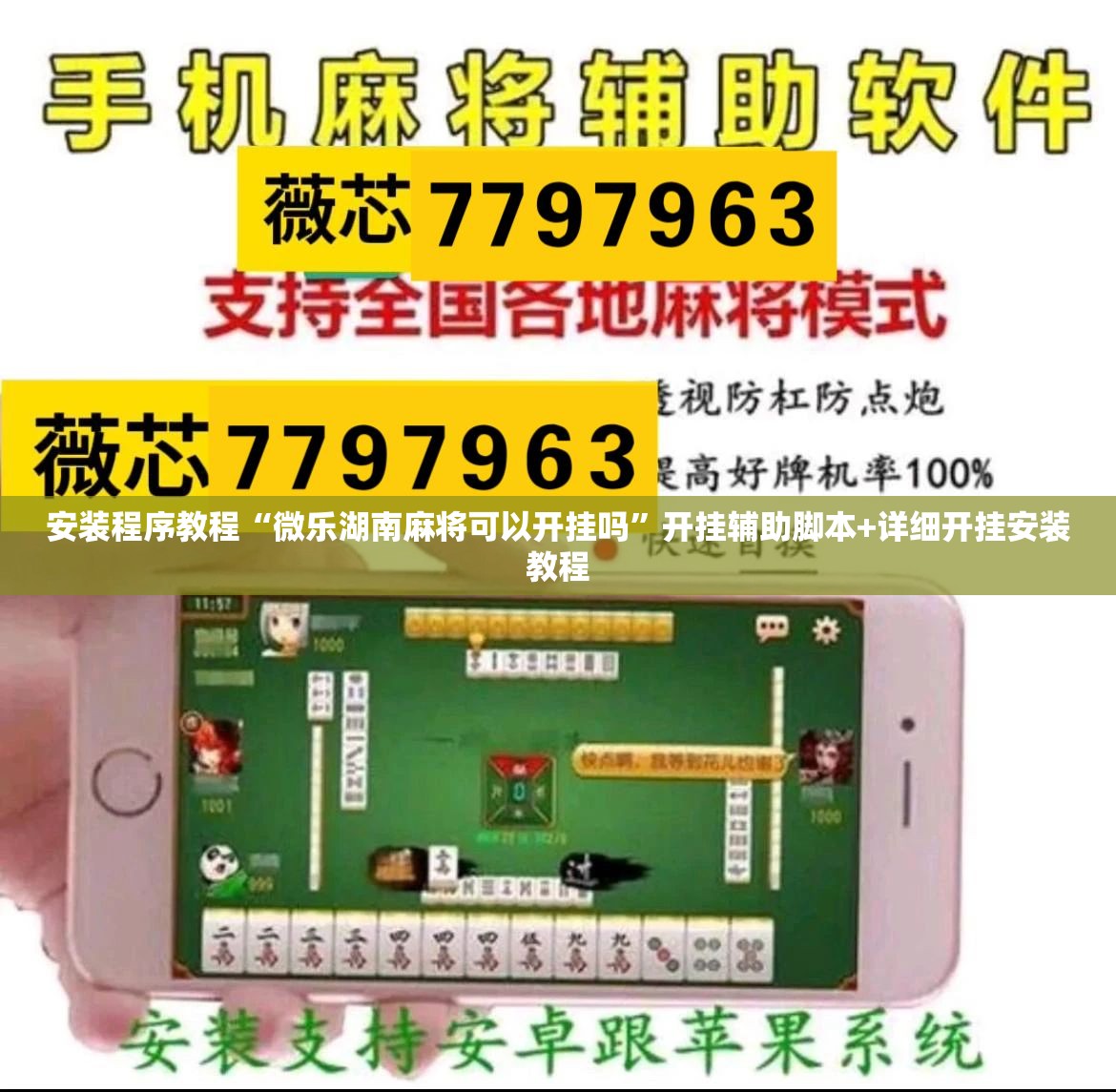 安装程序教程“微乐湖南麻将可以开挂吗”开挂辅助脚本+详细开挂安装教程