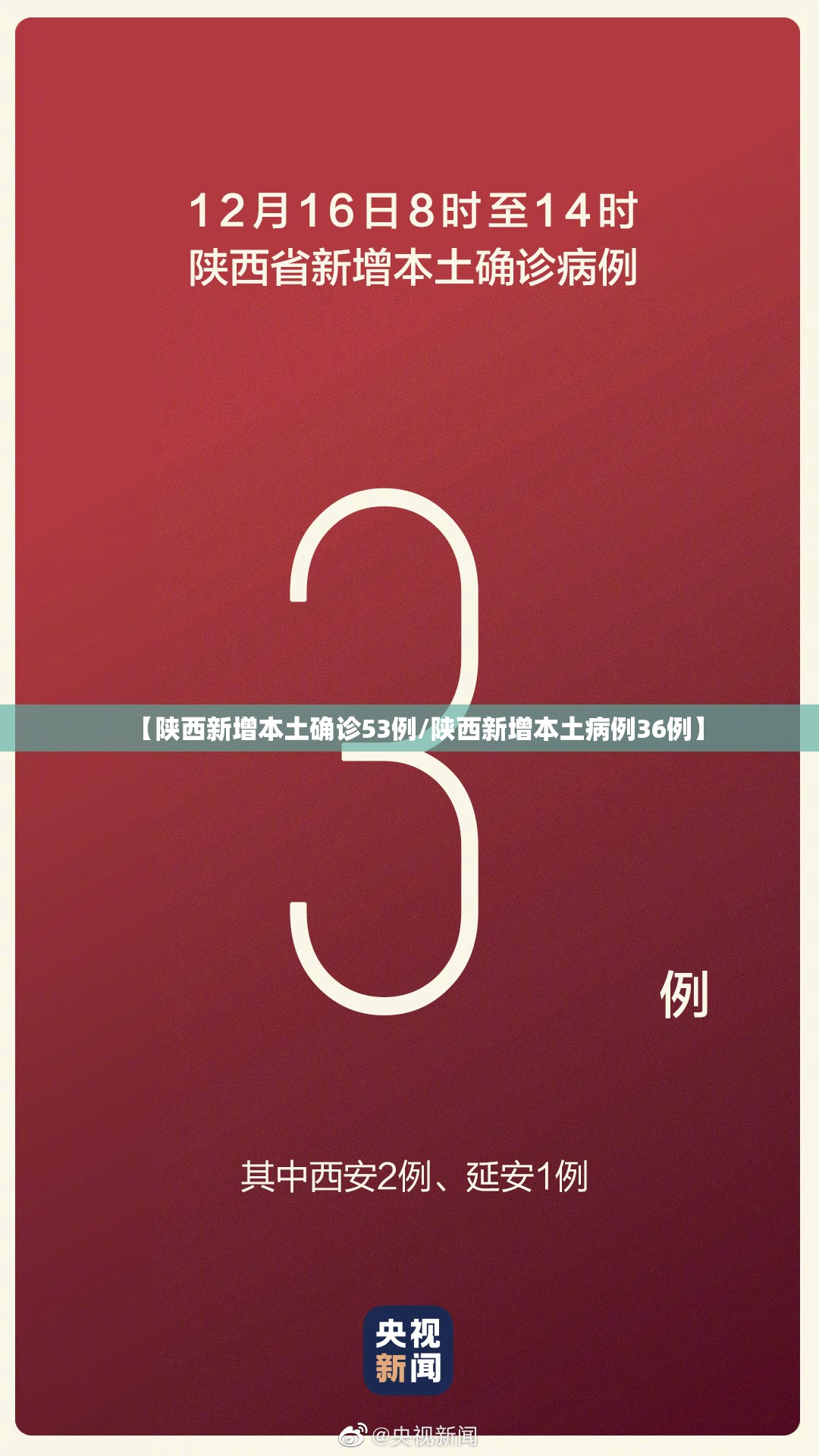 【陕西新增本土确诊53例/陕西新增本土病例36例】