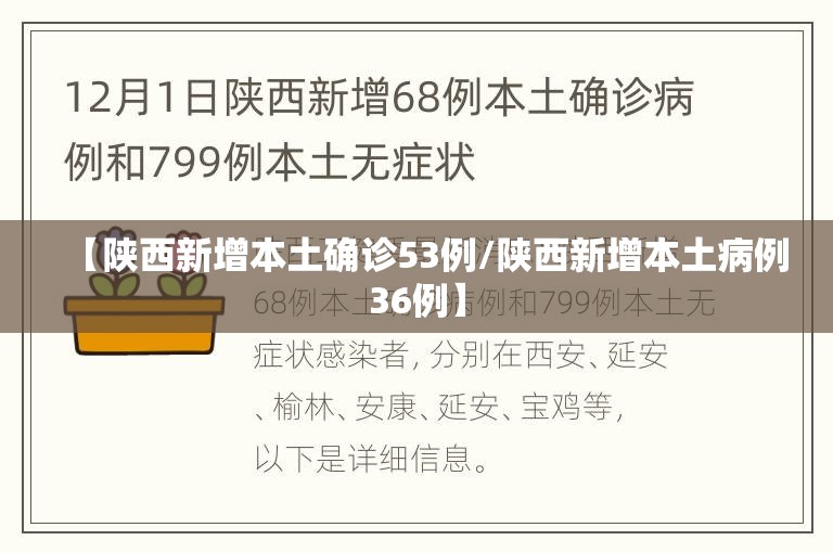 【陕西新增本土确诊53例/陕西新增本土病例36例】