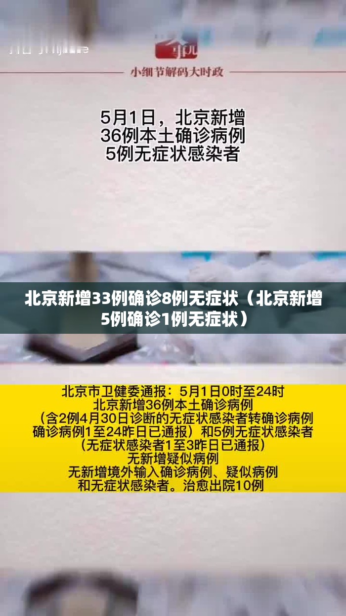 北京新增33例确诊8例无症状(北京新增5例确诊1例无症状) 北京新增33例确诊8例无症状(北京新增5例确诊1例无症状)
