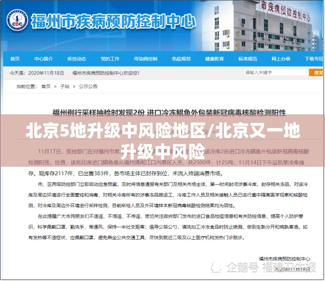 北京5地升级中风险地区/北京又一地升级中风险 北京5地升级中风险地区/北京又一地升级中风险