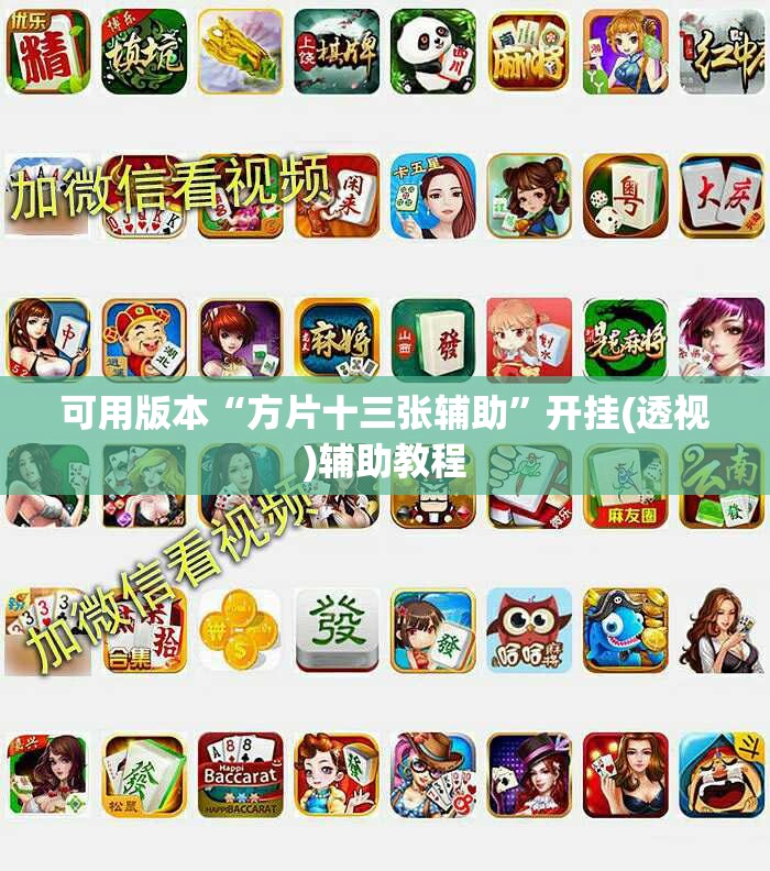 可用版本“方片十三张辅助	”开挂(透视)辅助教程