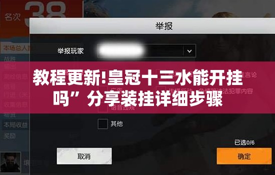 教程更新!皇冠十三水能开挂吗”分享装挂详细步骤