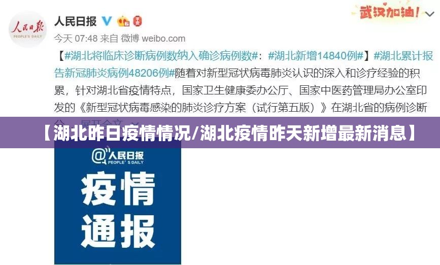 【湖北昨日疫情情况/湖北疫情昨天新增最新消息】