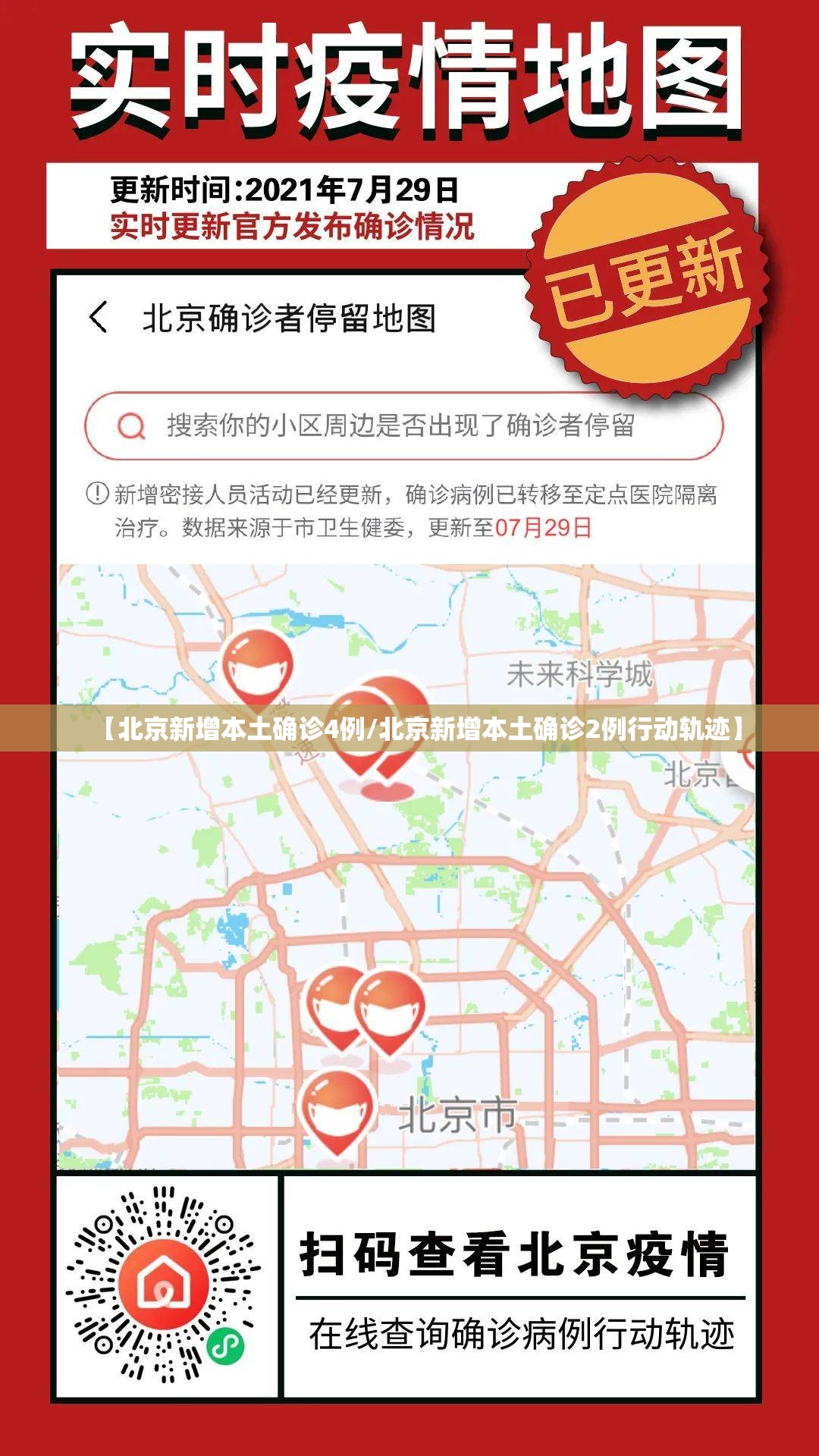 【北京新增本土确诊4例/北京新增本土确诊2例行动轨迹】 【北京新增本土确诊4例/北京新增本土确诊2例行动轨迹】
