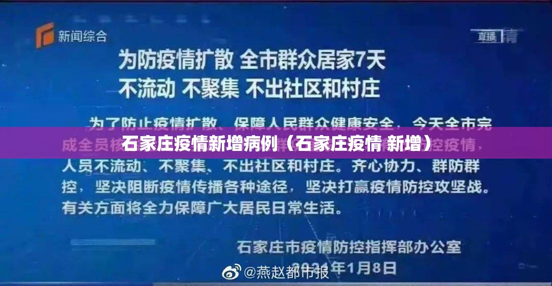 石家庄疫情新增病例（石家庄疫情 新增）