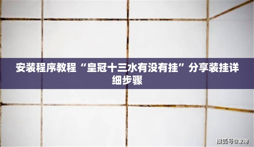 安装程序教程“皇冠十三水有没有挂”分享装挂详细步骤