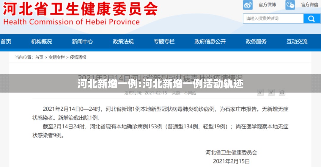 河北新增一例:河北新增一例活动轨迹