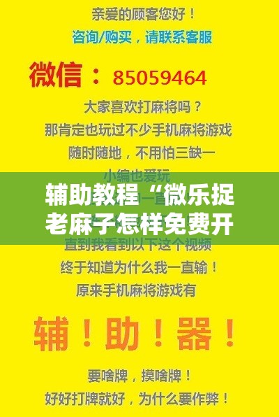 辅助教程“微乐捉老麻子怎样免费开挂	”分享装挂详细步骤