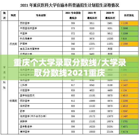 重庆个大学录取分数线/大学录取分数线2021重庆