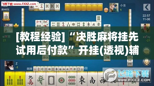 [教程经验]“决胜麻将挂先试用后付款”开挂(透视)辅助教程