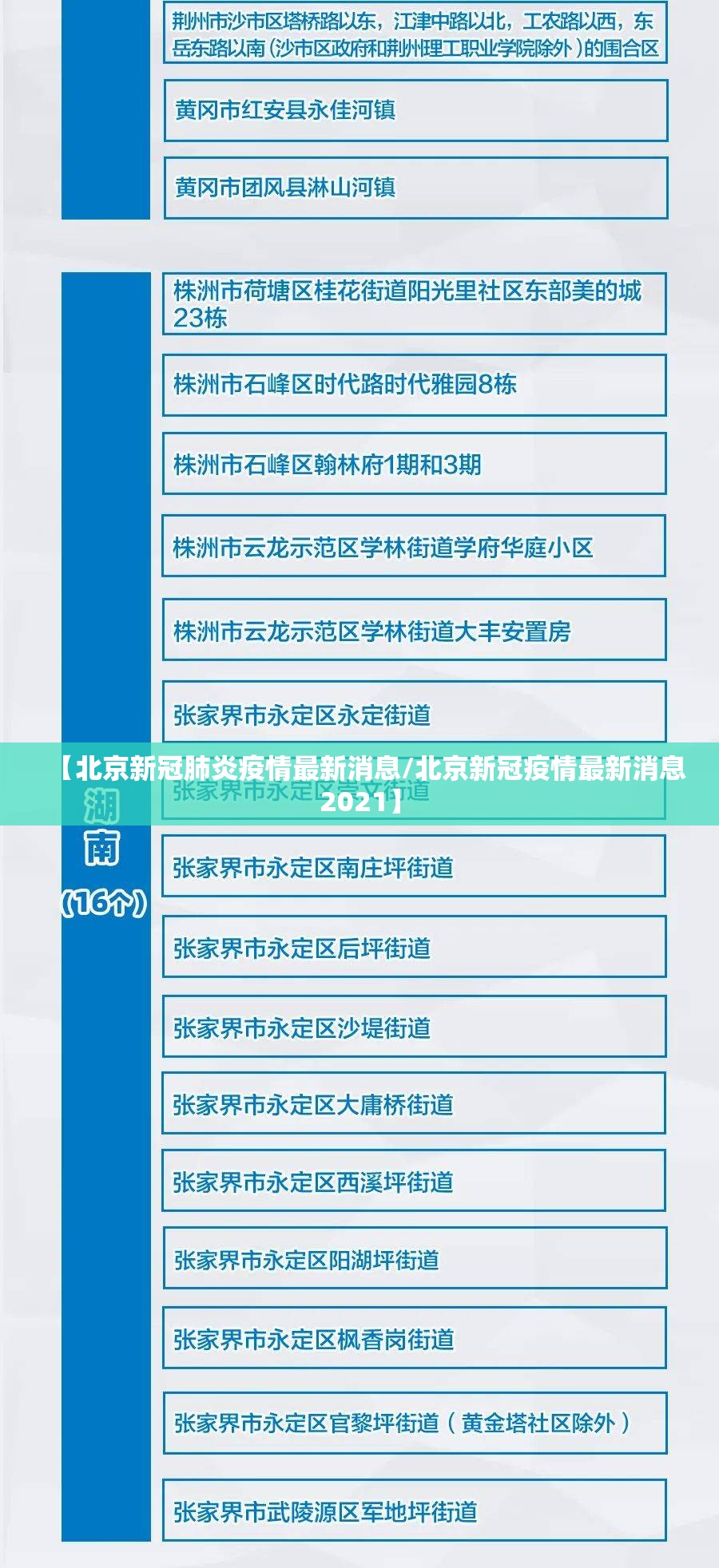 【北京新冠肺炎疫情最新消息/北京新冠疫情最新消息2021】