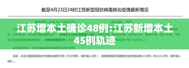江苏增本土确诊48例:江苏新增本土45例轨迹