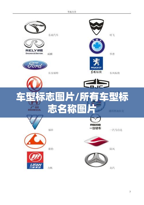 车型标志图片/所有车型标志名称图片