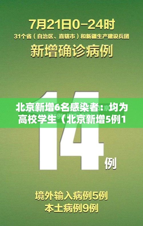 北京新增6名感染者：均为高校学生（北京新增5例1例为学生）