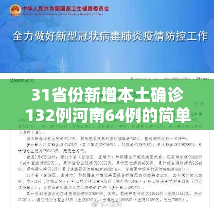 31省份新增本土确诊132例河南64例的简单介绍