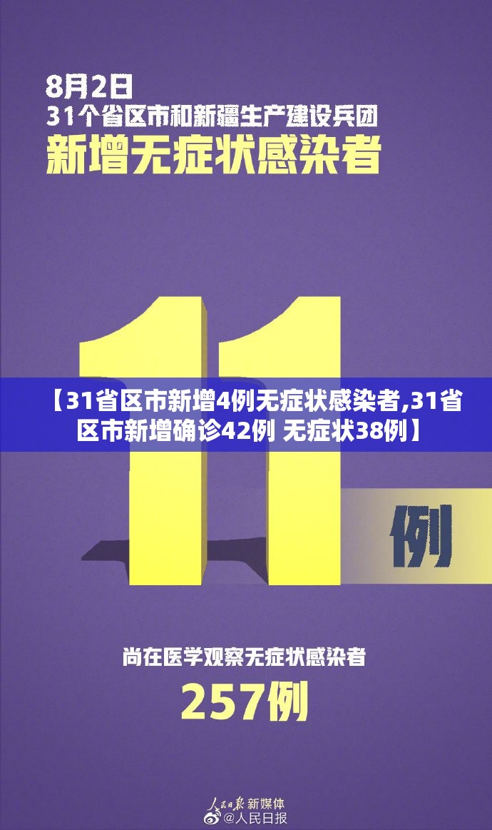 【31省区市新增4例无症状感染者,31省区市新增确诊42例 无症状38例】