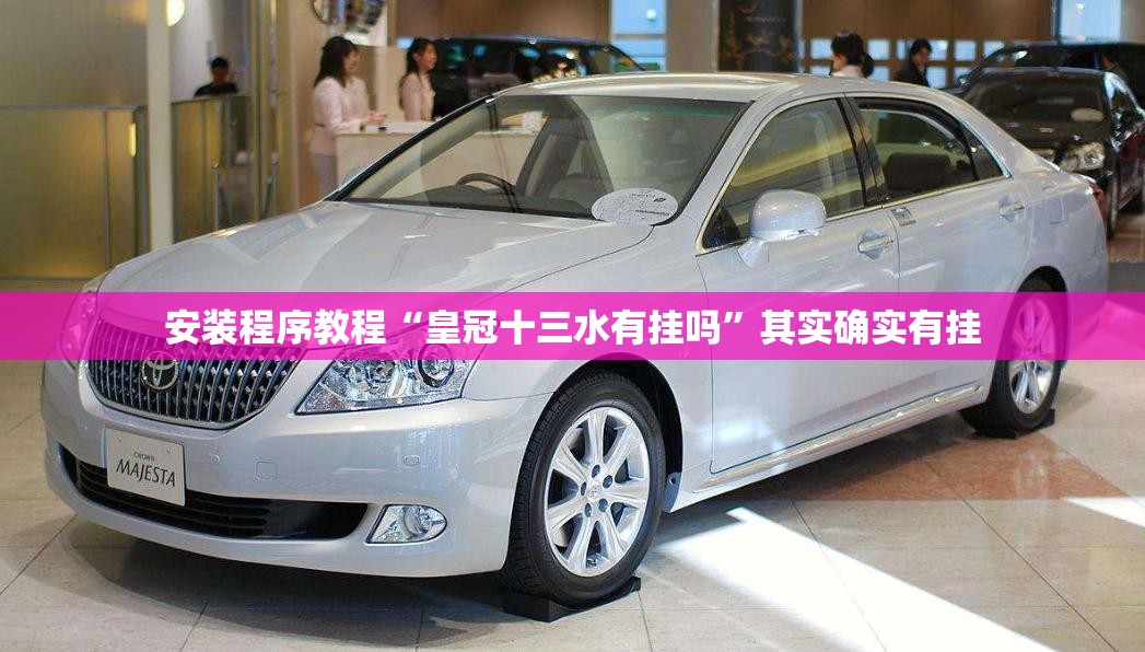 安装程序教程“皇冠十三水有挂吗”其实确实有挂