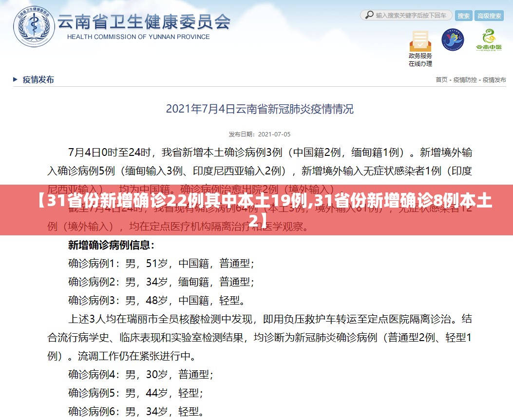 【31省份新增确诊22例其中本土19例,31省份新增确诊8例本土2】