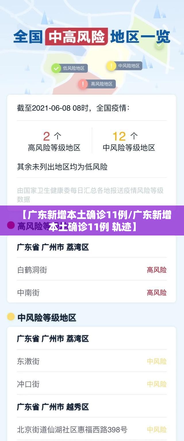 【广东新增本土确诊11例/广东新增本土确诊11例 轨迹】