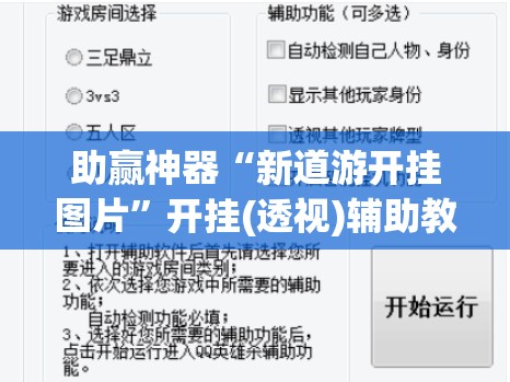 助赢神器“新道游开挂图片”开挂(透视)辅助教程