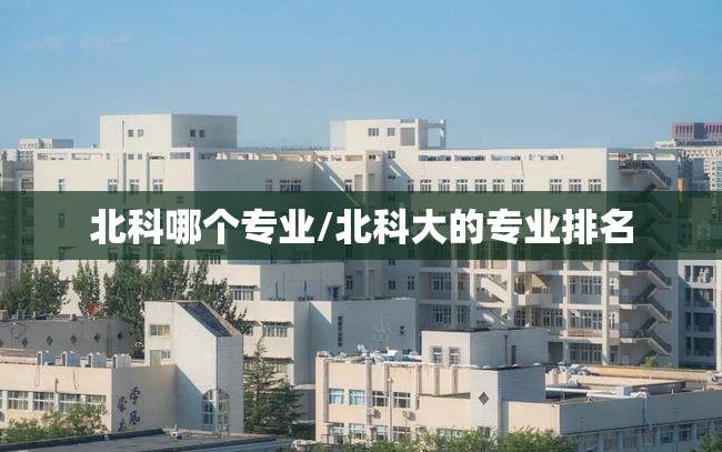 北科哪个专业/北科大的专业排名