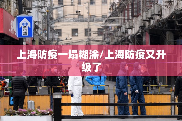 上海防疫一塌糊涂/上海防疫又升级了